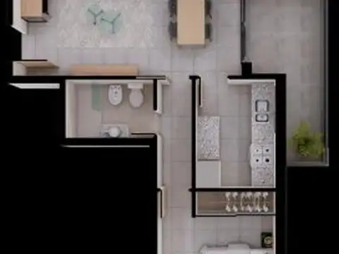 DEPARTAMENTOS DE  1  DORMITORIO A LA VENTA