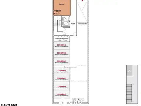 San Juan 2500, Piso 08