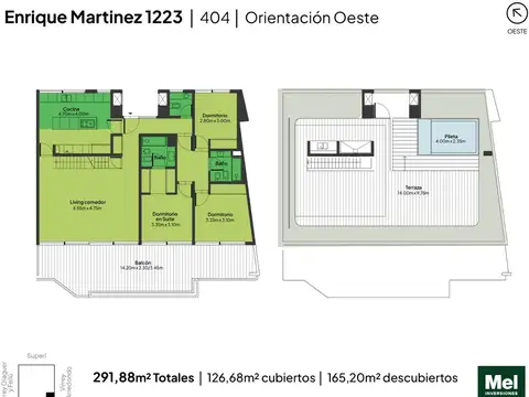 General Enrique Martínez 1200, Piso 4°