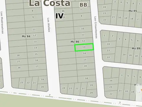 Terreno en Venta en Costa del Este, USD 46.000