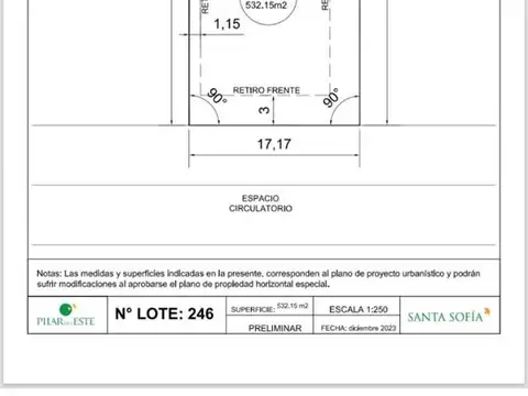 Terreno en Venta en Pilar Del Este, USD 35.000