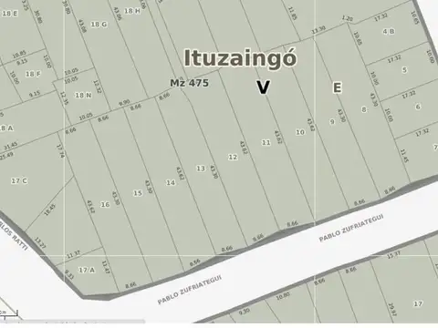 Terreno en Venta en Ituzaingó, USD 350.000