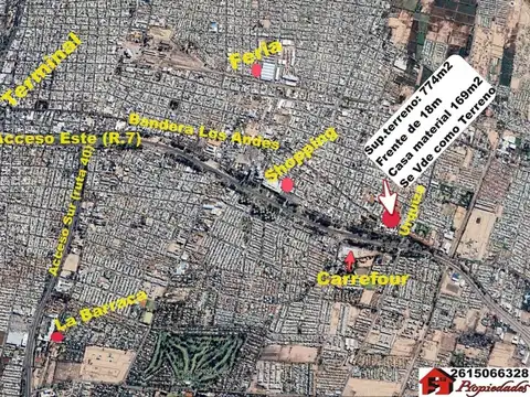 Terreno en Venta en Villa Nueva de Guaymallen, USD 145.000