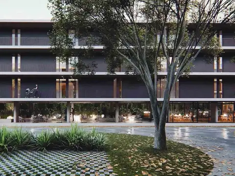 Departamento, 2 ambientes en Terrazas de Santa María, con jardín