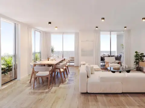Venta departamento duplex de tres dormitorios con balcón y amenities. Barrio Pichincha