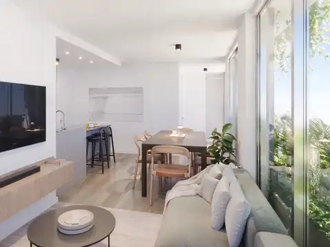 Venta departamento duplex de tres dormitorios con balcón y amenities. Barrio Pichincha