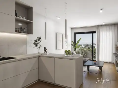 Departamento 2 ambientes con 1 baño