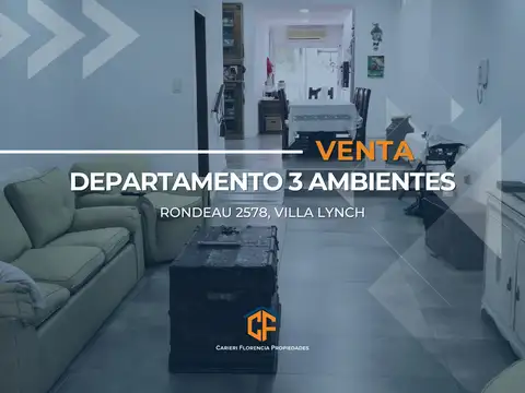 VENTA DE DEPARTAMENTO 3 AMBIENTES EN BUEN ESTADO, ZONA SAN MARTIN