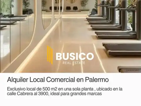 LOCAL COMERCIAL EN PALERMO 500 M2 EN UNA PLANTA