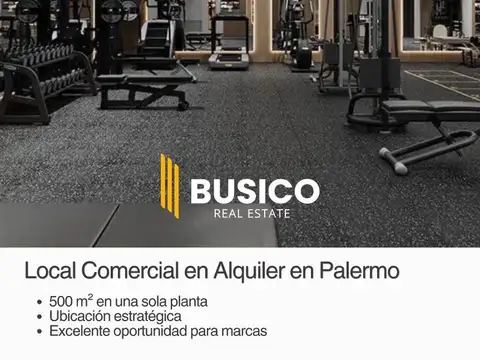 LOCAL COMERCIAL EN PALERMO 500 M2 EN UNA PLANTA