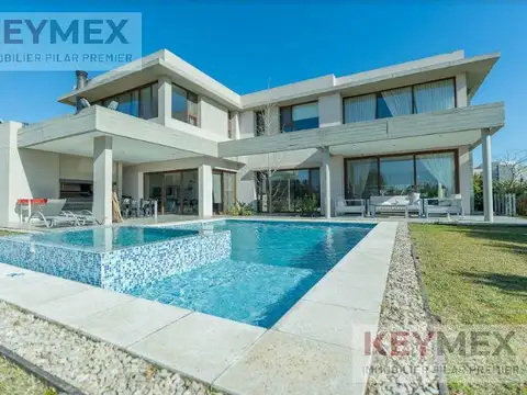 CASA VENTA EL GOLF NORDELTA 5 DORMITORIOS EN SUITE GALERIA PILETA JACUZZI PARRILLA AL  GOLF