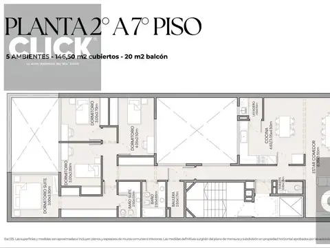 Departamento 5 ambientes con 3 baños