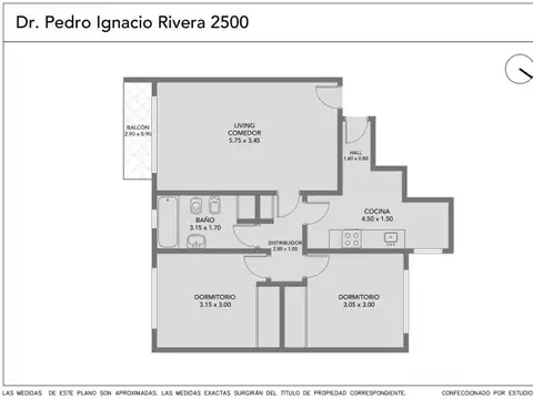 Departamento en Venta de 3 ambientes