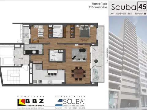 Departamento en Venta de 3 ambientes
