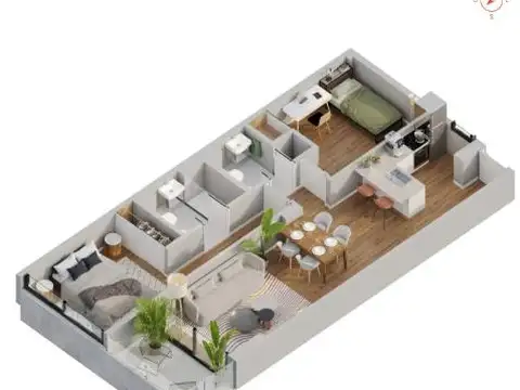 Departamento en Venta en Palermo, USD 125.700