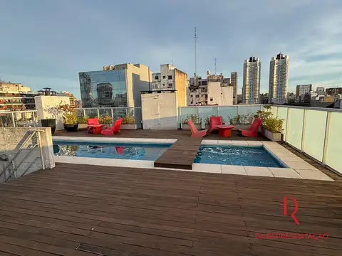 MONOAMBIENTE AMOBLADO - PRECIO OPCION PACK - PALERMO con BALCON y PILETA