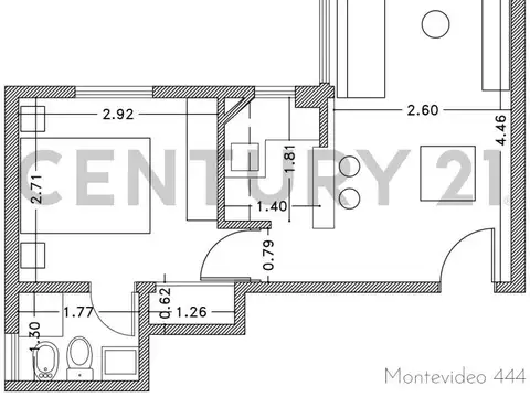 DEPARTAMENTO RENOVADO A MTS PATIO OLMOS