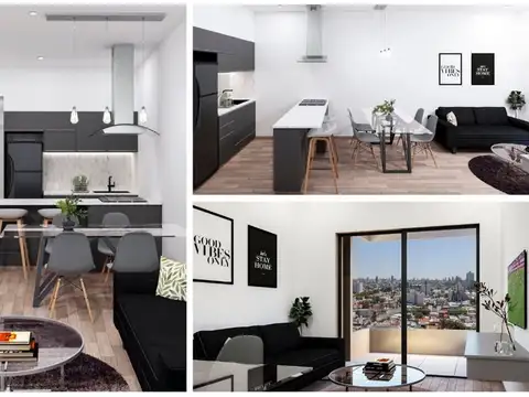 Departamento 2 ambientes con 1 baño