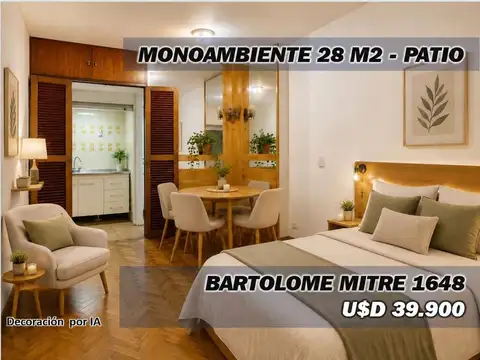 Monoamb. B. Mitre 1648 Congreso,PB c/patio.