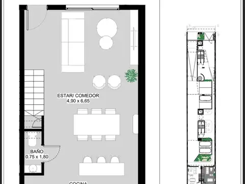 Depto Tipo Casa en Venta al Oeste