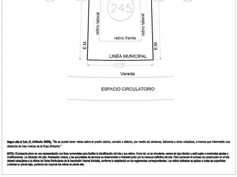 Terreno en Venta de 518,0 m2
