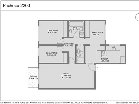Departamento en Venta de 3 ambientes