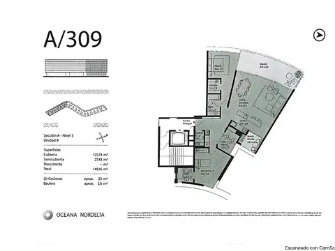 Departamento en Venta de 3 ambientes
