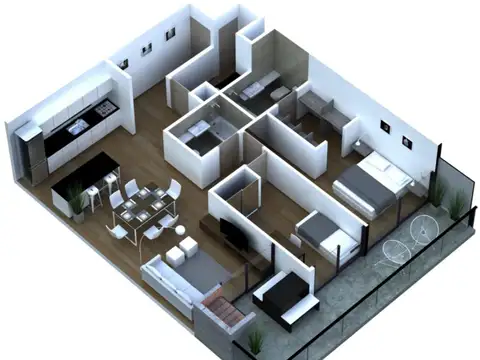 VENTA pozo LANUS Depto 3 am patio AMENITIS premium