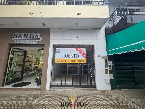 Alquiler local comercial de 57 m² con doble vidriera en Villa Lugano
