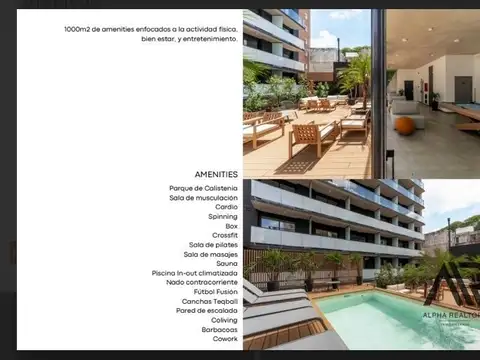 Apartamento en venta c/ cochera en Pocitos