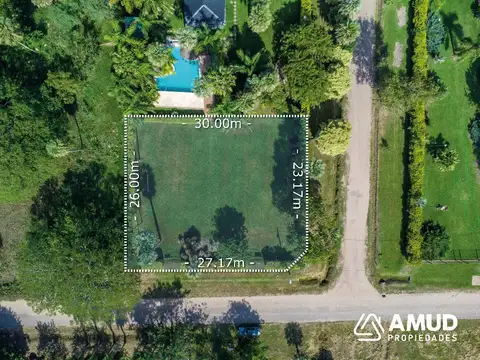 Terreno en Venta 23  mts Fondo