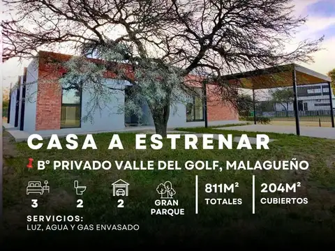 VENTA CASA 3 DOR A ESTRENAR. COUNTRY VALLE DEL GOLF -  MALAGUEÑO