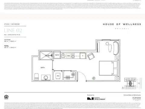 Departamento en Venta de 1 dormitorio