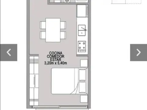 Departamento en Venta con 1 cochera