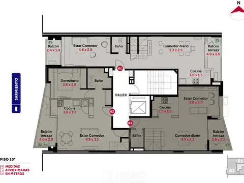 Departamento en Venta de 2 ambientes