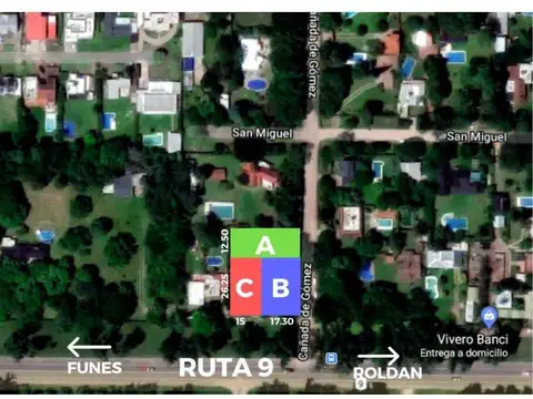 Terreno en Venta 12  mts Frente