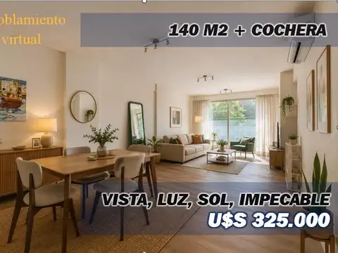 4 amb. 140 m2 al frte, cochera, Gaona 1300, Caballito Norte.