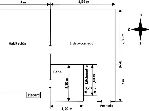 Departamento en Venta de 2 ambientes