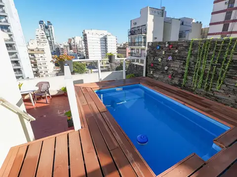 Venta dpto 2 amb Bcón vista abierta Piscina Boedo