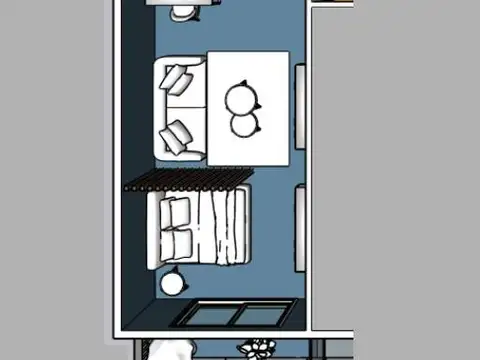 Departamento Monoambiente con 1 baño