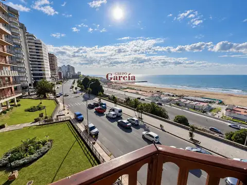 TEMPORADA INVIERNO 2026| 4 Amb. vista plena al mar con cochera Fija
