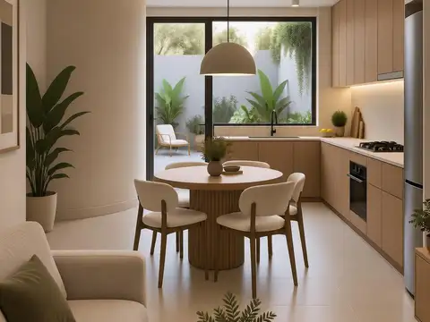 Casa 3 ambientes con 2 baños