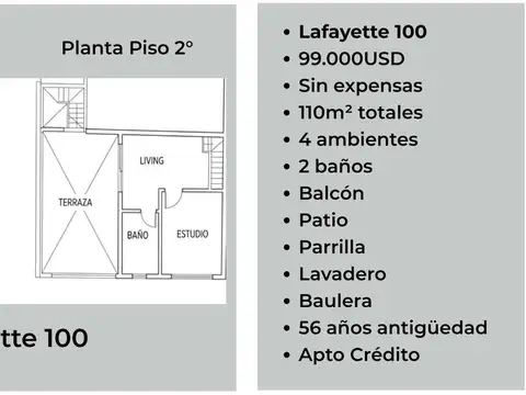 Depto Tipo Casa en Venta en Crucesita, USD 99.000