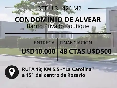 LOTES CONDOMINIOS ALVEAR - BARRIO PRIVADO