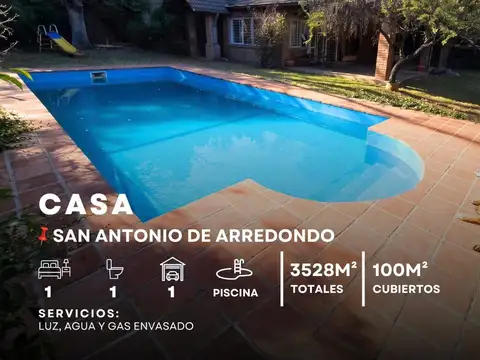 Venta Casa Con Piscina En Terreno De 3.528M² En San Antonio De Arredondo