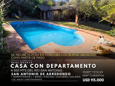 Venta Casa Con Piscina En Terreno De 3.528M² En San Antonio De Arredondo