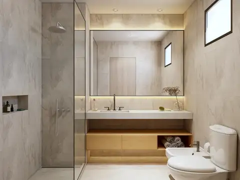 Departamento Monoambiente con 1 baño