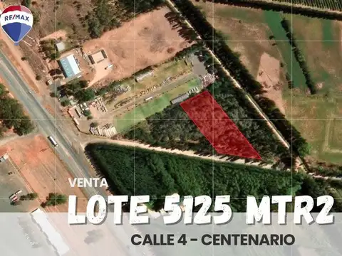 LOTE 5125 MTR2 EN VENTA EN CALLE 4, CENTENARIO