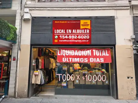 Excelente local en Alquiler en Microcentro