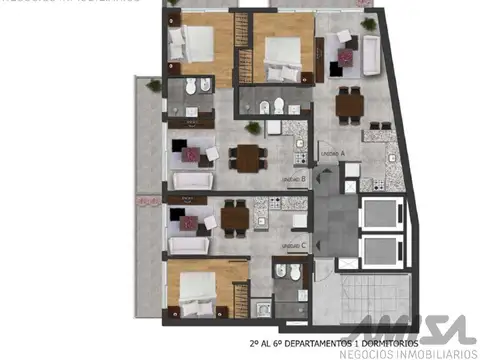 Departamento en Venta en Centro, USD 112.000